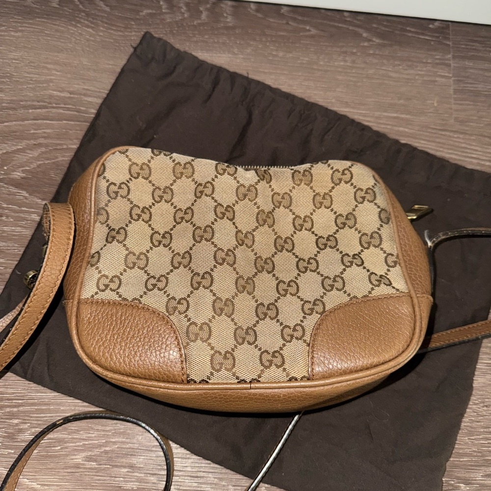 Gucci Tan and Brown Crossbody Bag
